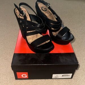 G by Guess Strappy Wedges - 7.5